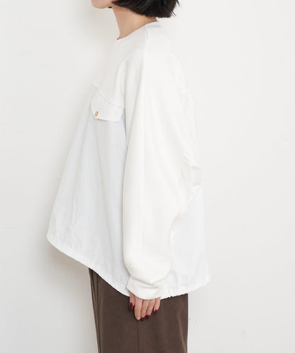 布料拼接雙面針織衛衣