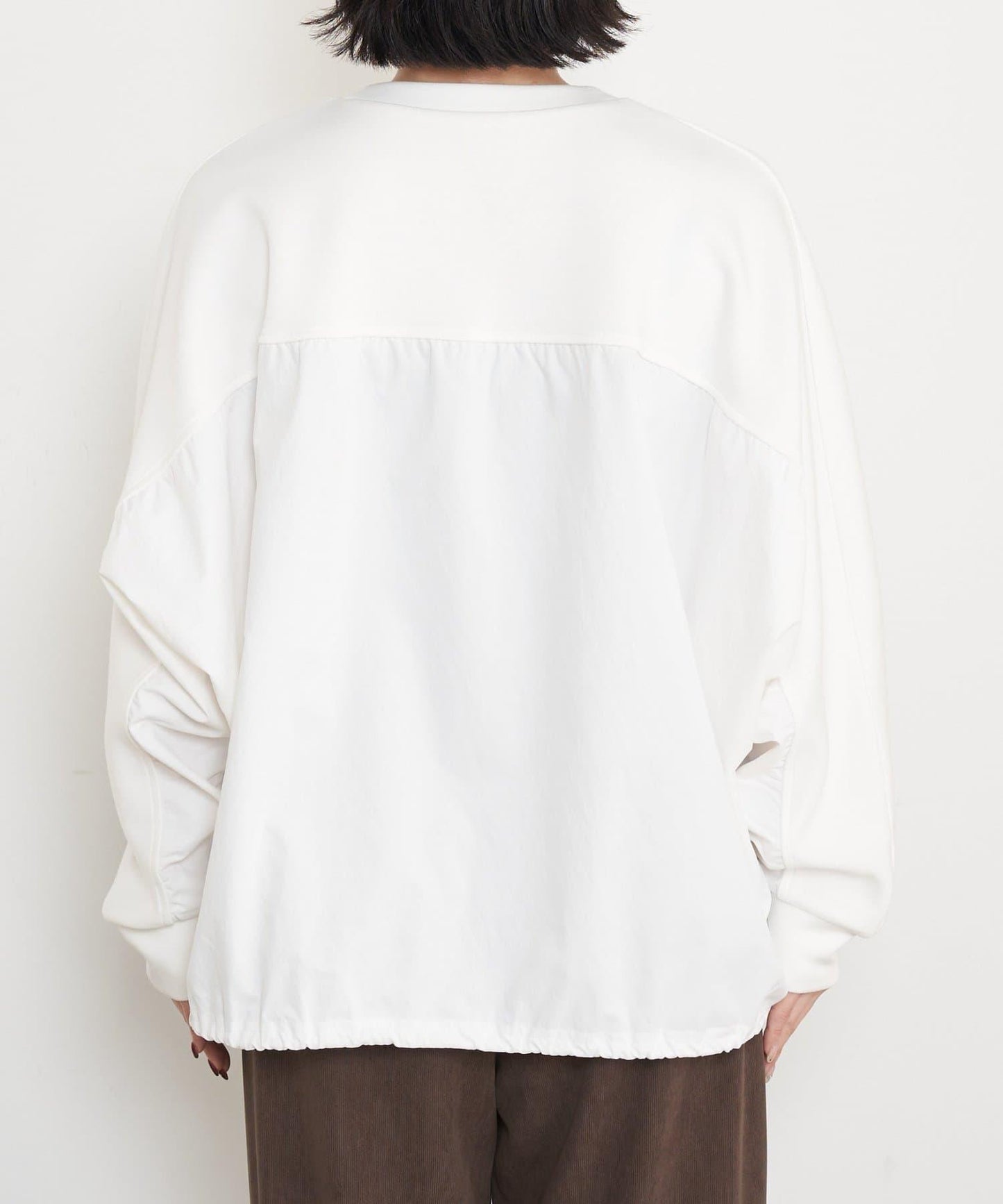 布料拼接雙面針織衛衣