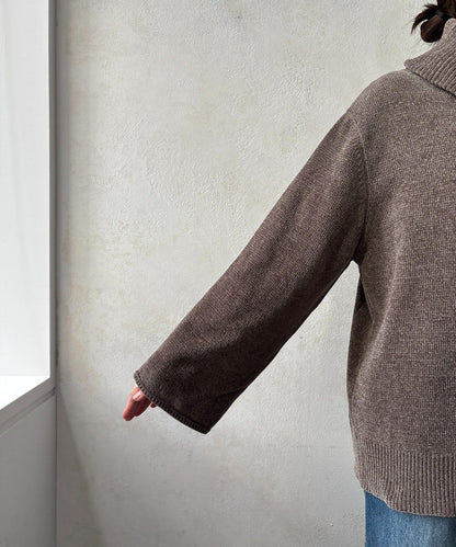 燈芯絨高領套頭衫