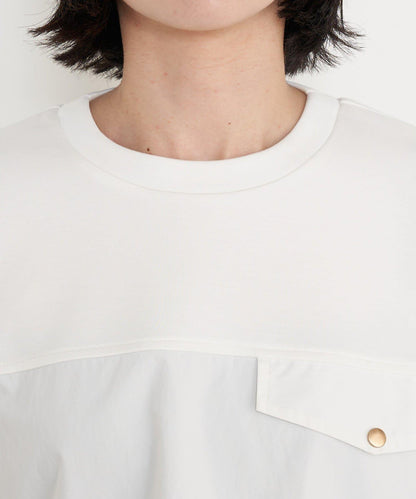 布料拼接雙面針織衛衣