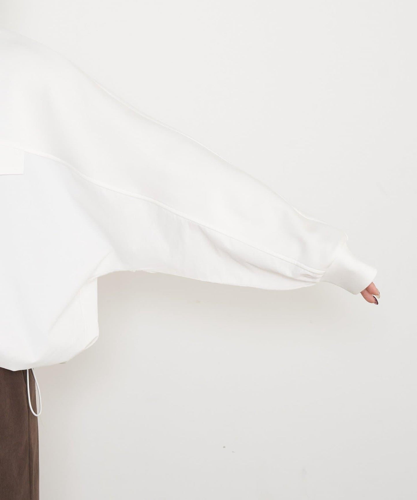 布料拼接雙面針織衛衣