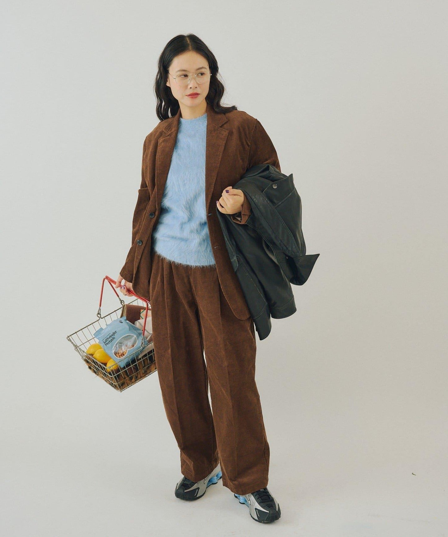 【WHIMSIC/SETUP対応】燈芯絨2粒扣西裝外套