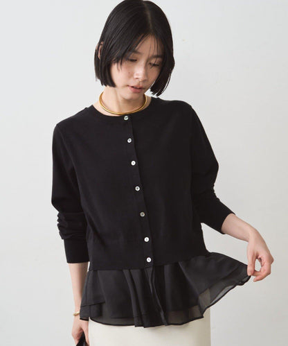 荷葉邊針織開衫