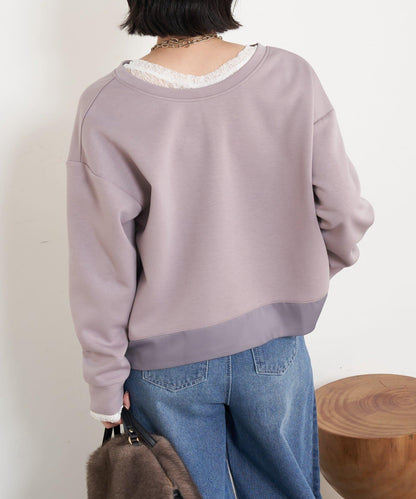 雙拉鍊紙板套頭衫