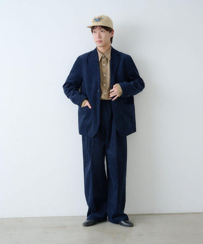 【WHIMSIC/SETUP対応】燈芯絨2粒扣西裝外套