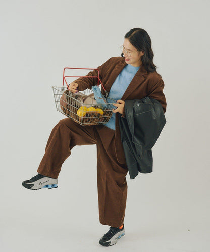 【WHIMSIC/SETUP対応】燈芯絨2粒扣西裝外套