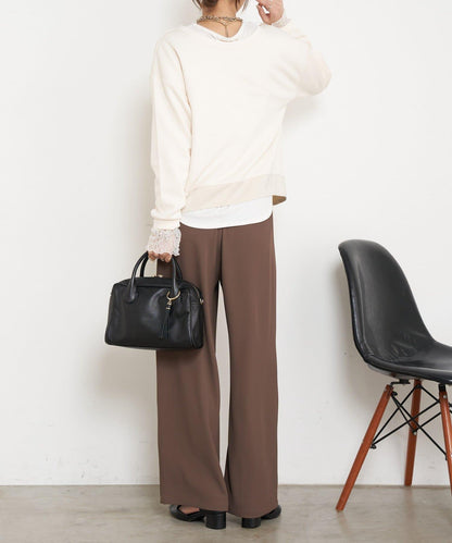 雙拉鍊紙板套頭衫