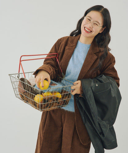 【WHIMSIC/SETUP対応】燈芯絨2粒扣西裝外套