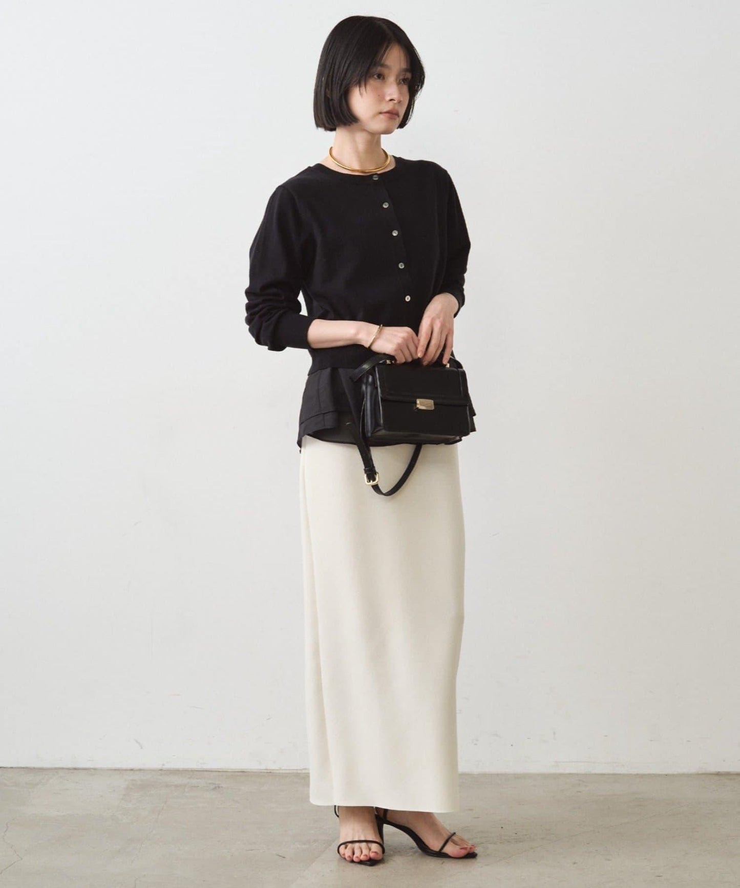 荷葉邊針織開衫