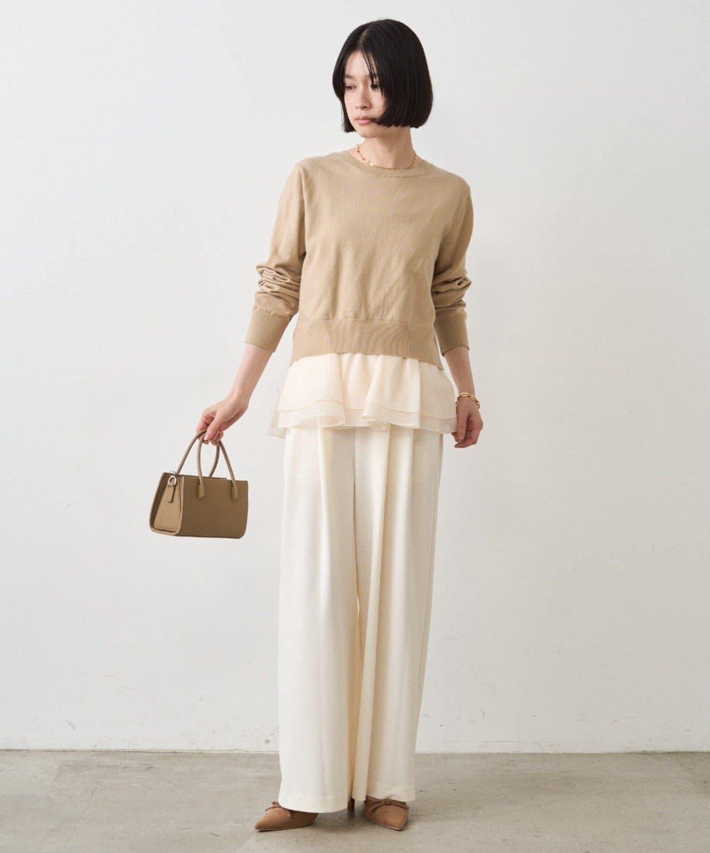 荷葉邊針織開衫