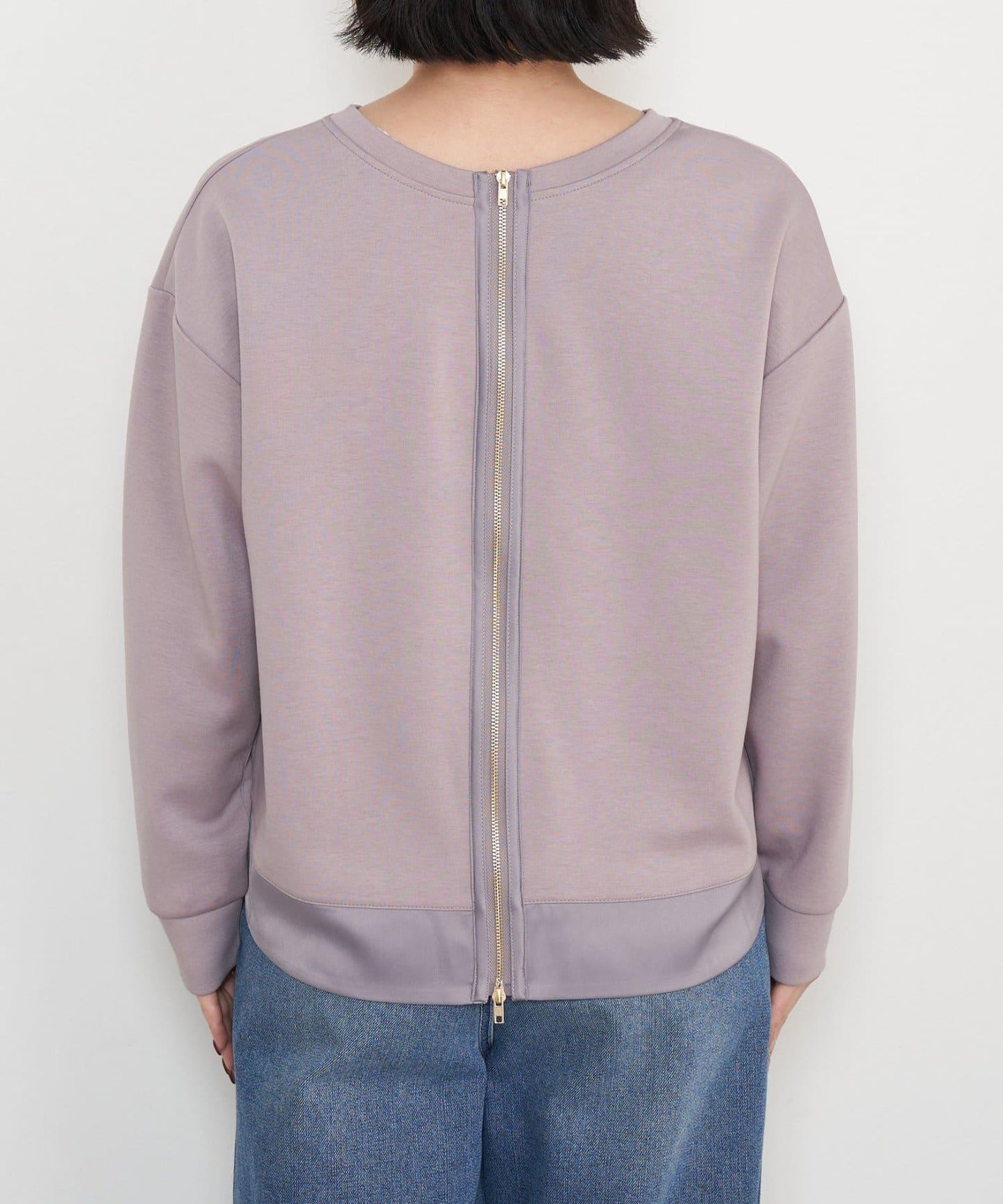 雙拉鍊紙板套頭衫