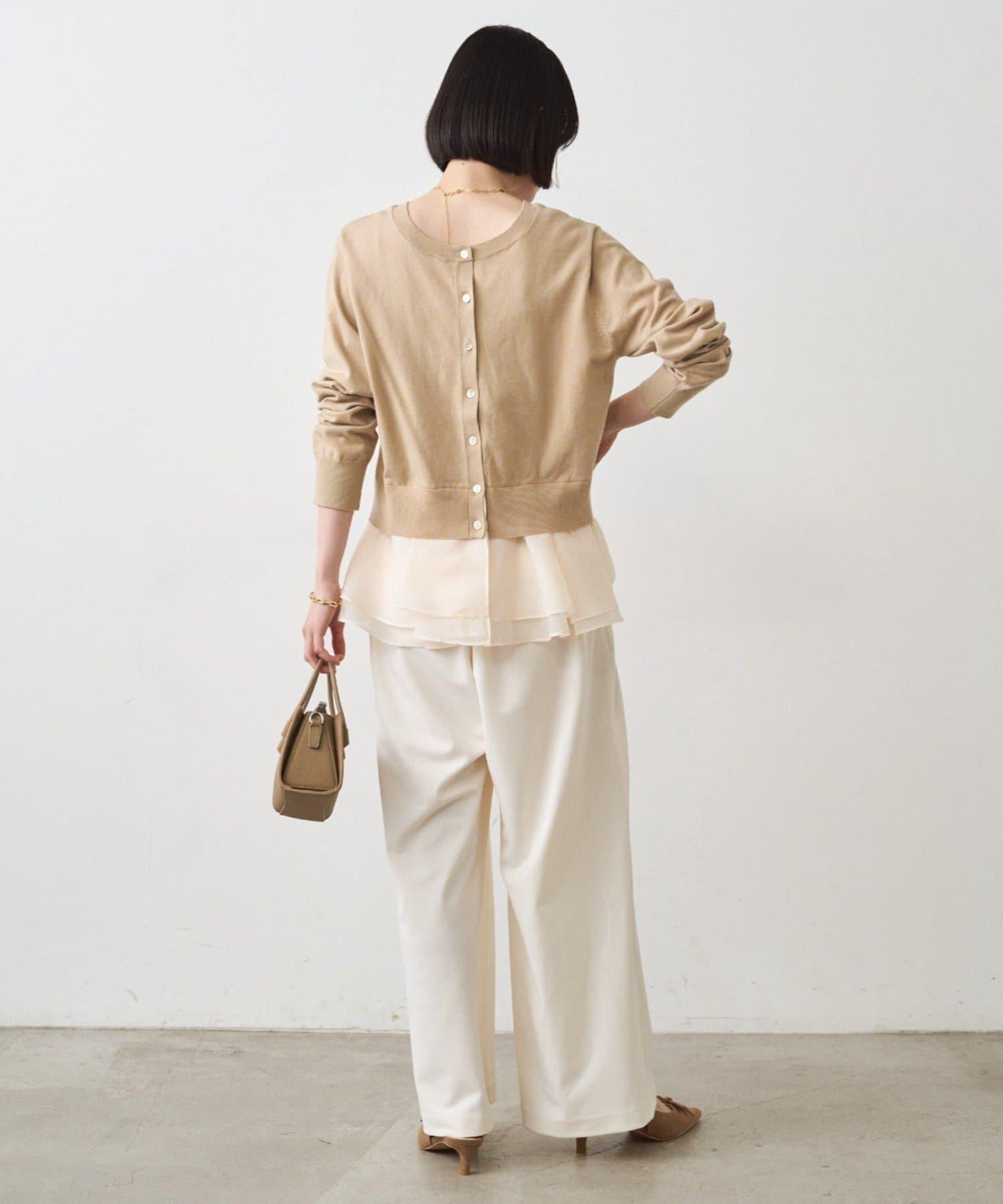 荷葉邊針織開衫