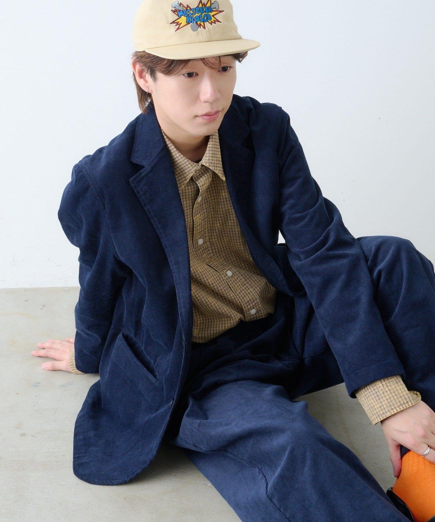 【WHIMSIC/SETUP対応】燈芯絨2粒扣西裝外套