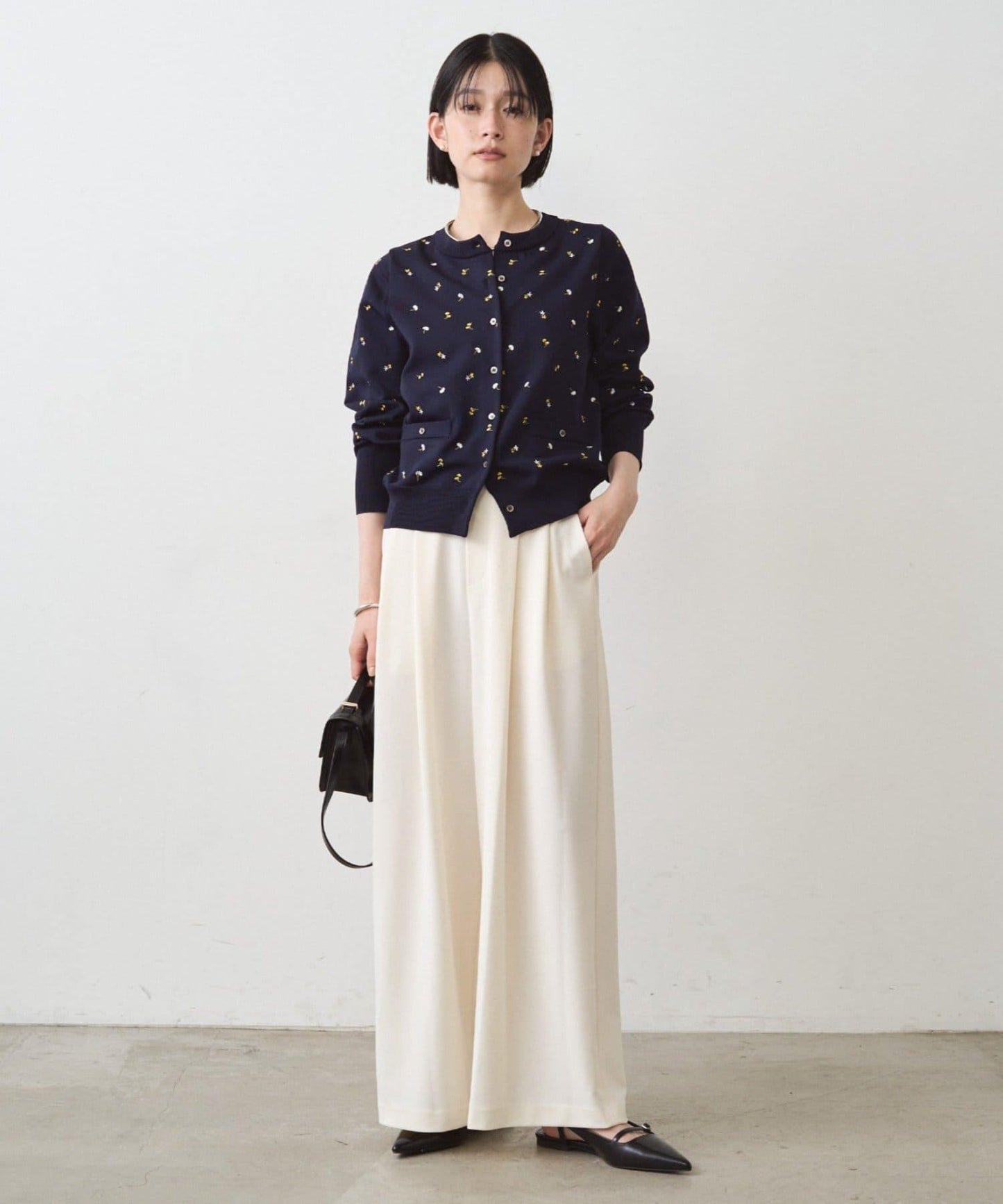 針織寬鬆休閒褲