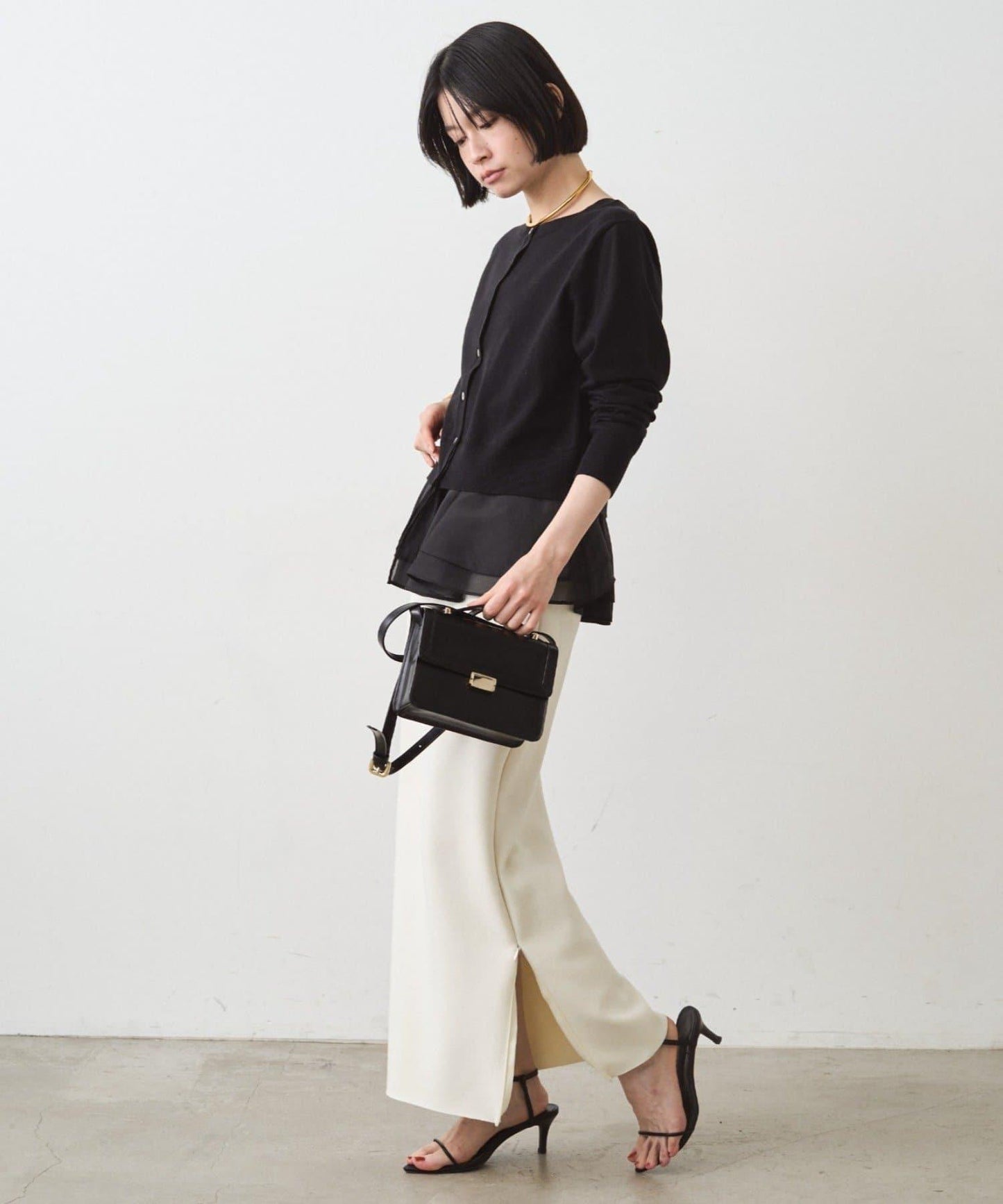 荷葉邊針織開衫