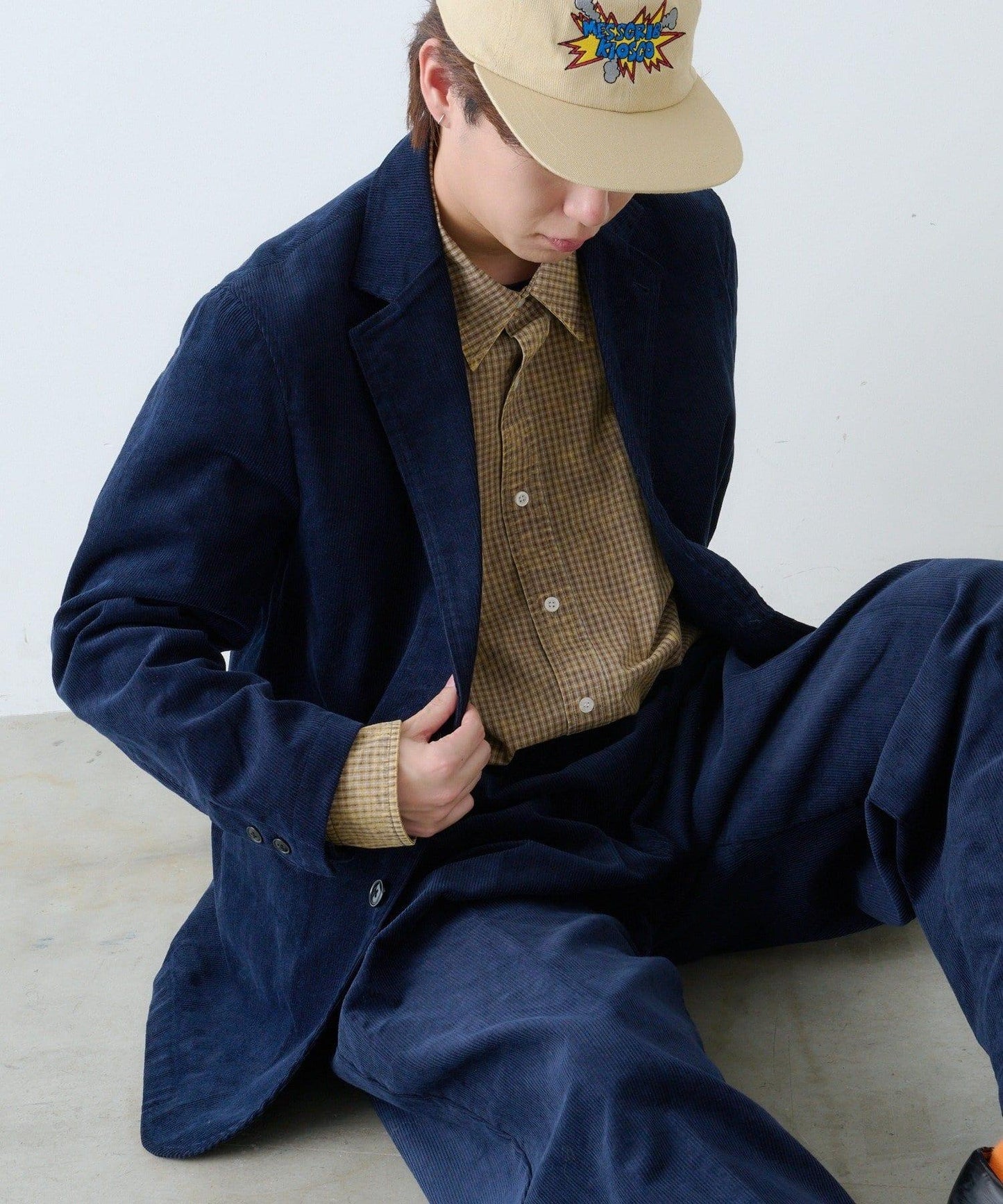 【WHIMSIC/SETUP対応】燈芯絨2粒扣西裝外套