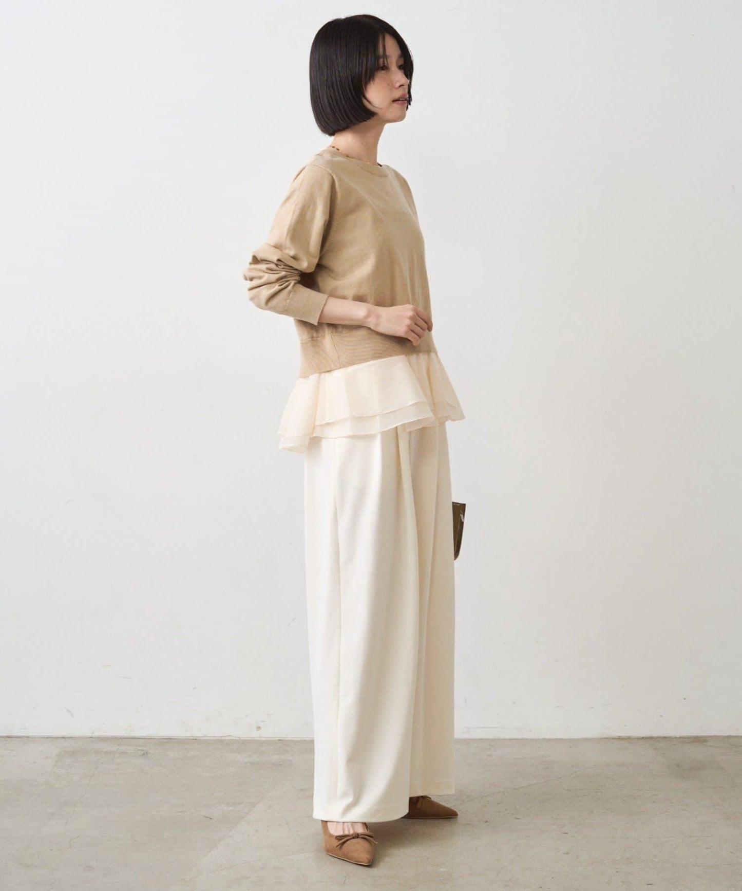 荷葉邊針織開衫