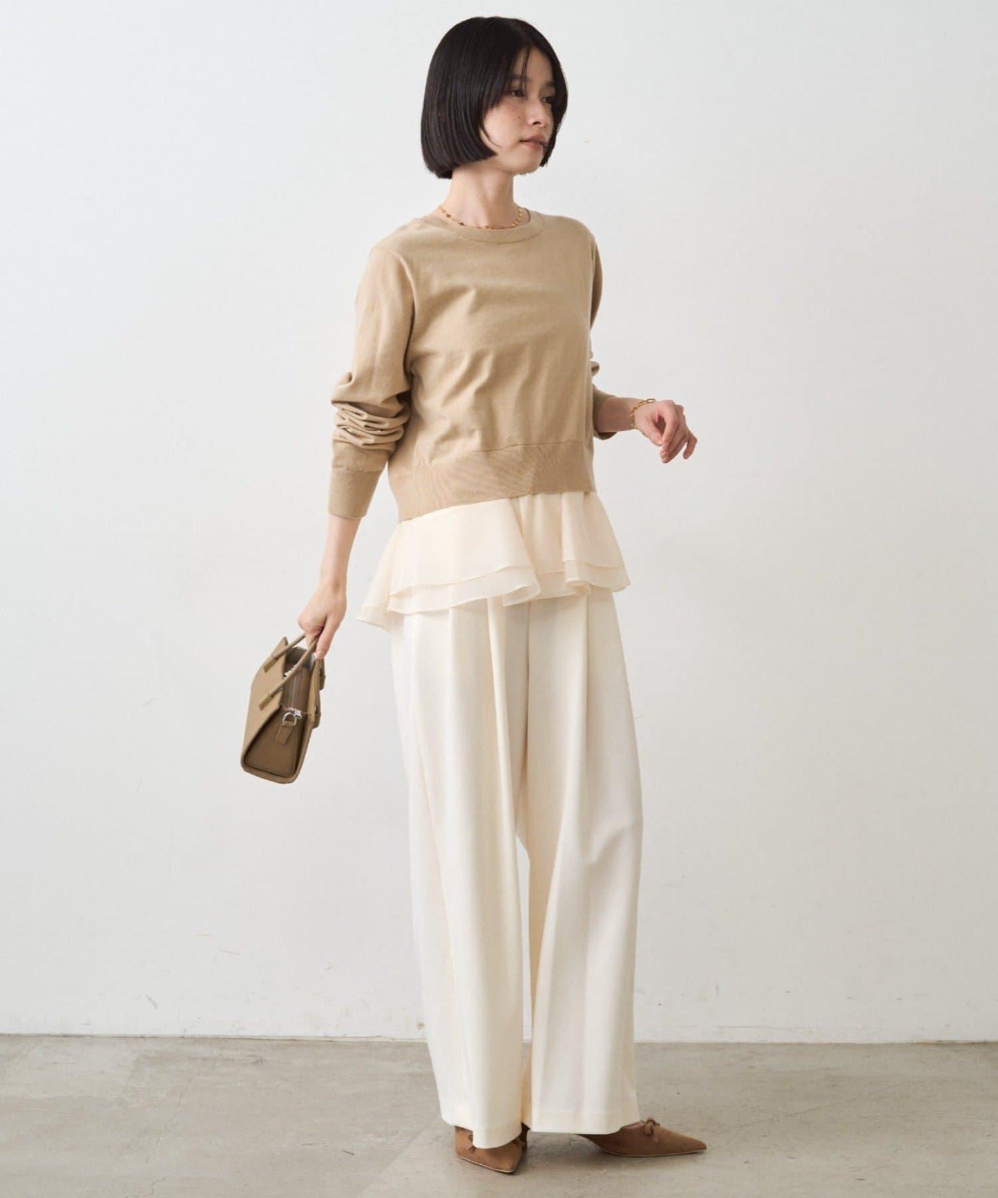 荷葉邊針織開衫