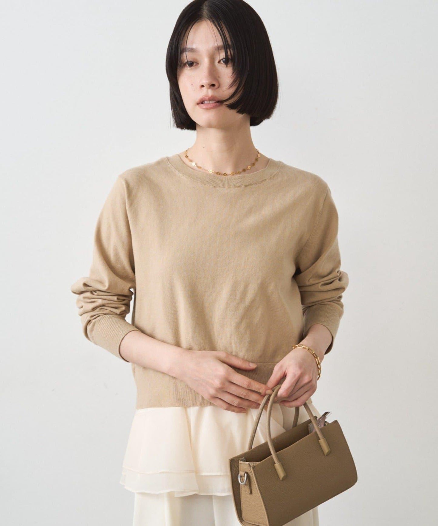 荷葉邊針織開衫