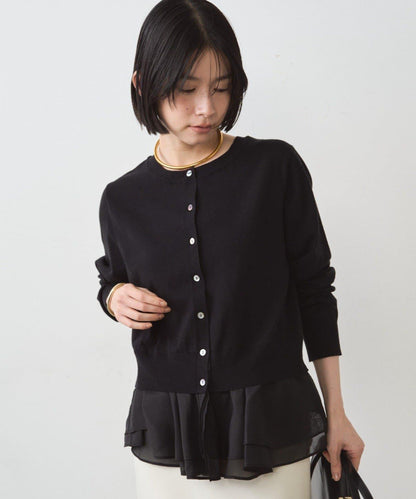 荷葉邊針織開衫