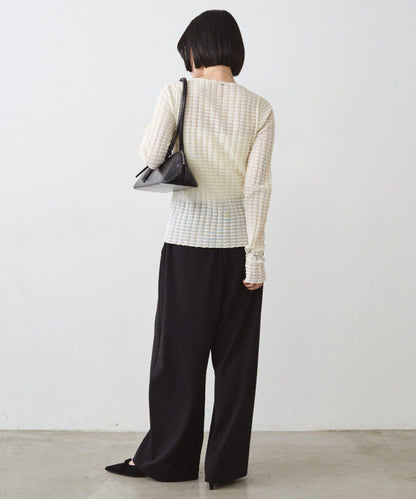 針織寬鬆休閒褲