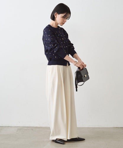 針織寬鬆休閒褲