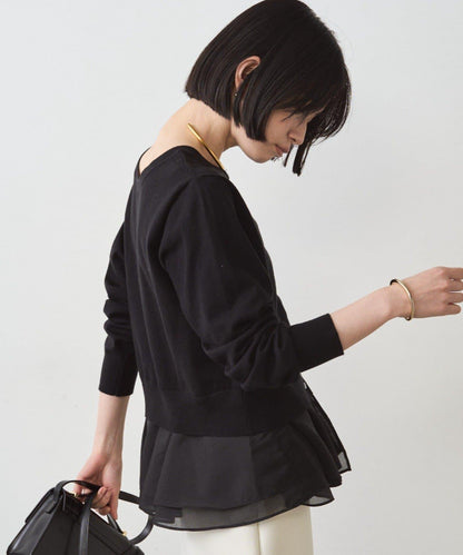 荷葉邊針織開衫