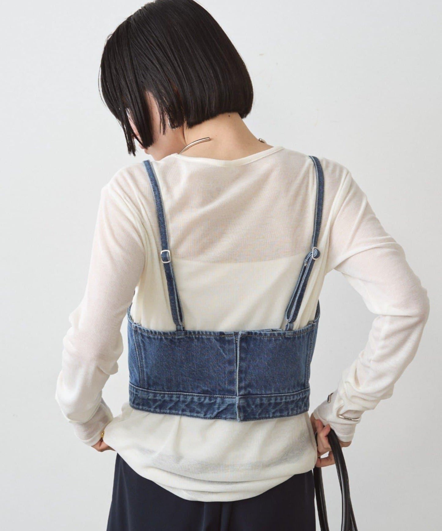 牛仔吊帶背心