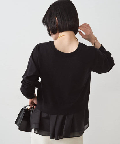 荷葉邊針織開衫