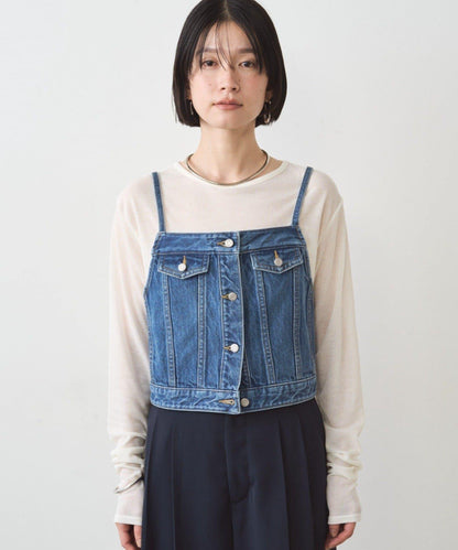 牛仔吊帶背心