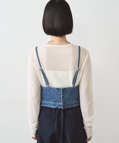 牛仔吊帶背心