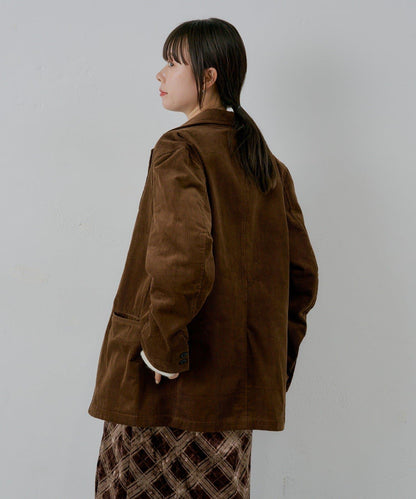 【WHIMSIC/SETUP対応】燈芯絨2粒扣西裝外套
