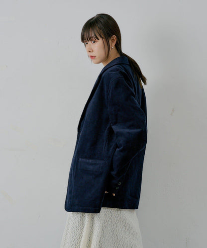 【WHIMSIC/SETUP対応】燈芯絨2粒扣西裝外套