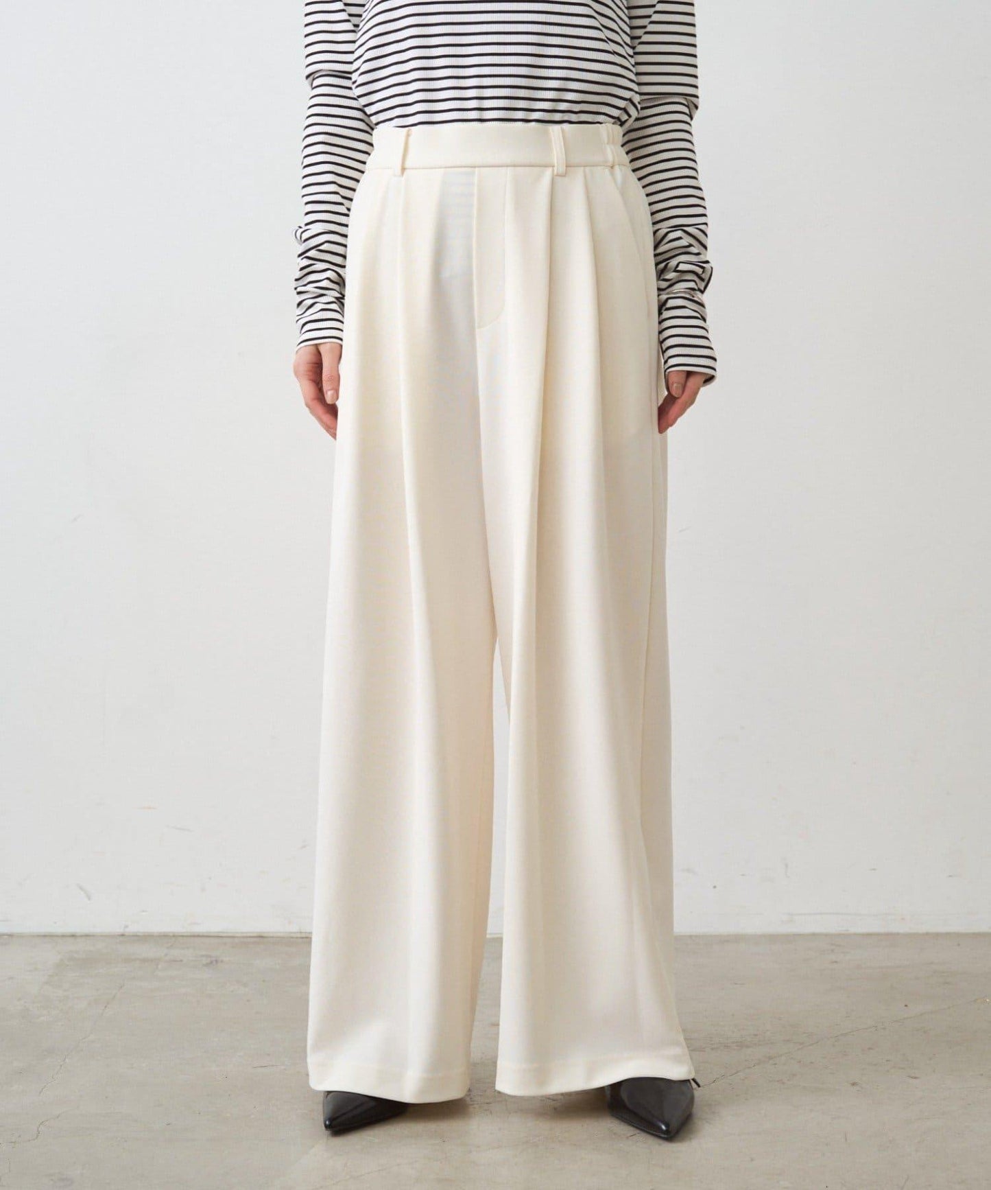 針織寬鬆休閒褲