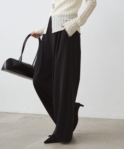 針織寬鬆休閒褲