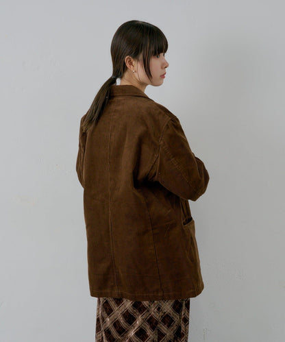 【WHIMSIC/SETUP対応】燈芯絨2粒扣西裝外套