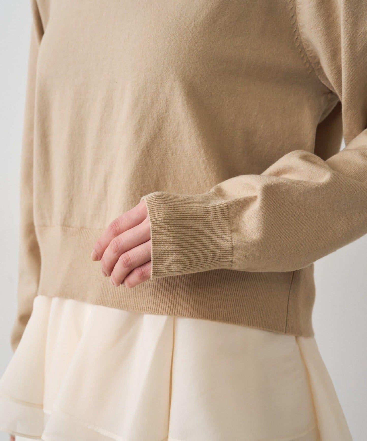 荷葉邊針織開衫