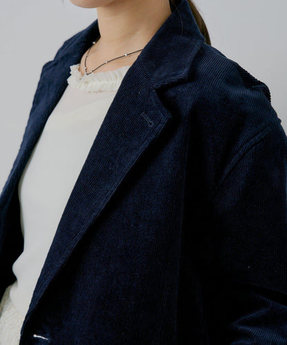 【WHIMSIC/SETUP対応】燈芯絨2粒扣西裝外套