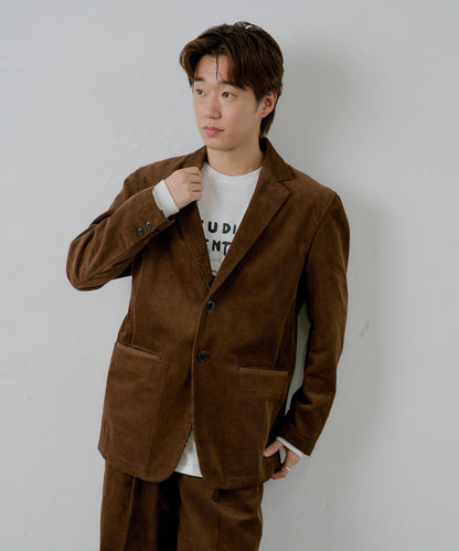 【WHIMSIC/SETUP対応】燈芯絨2粒扣西裝外套