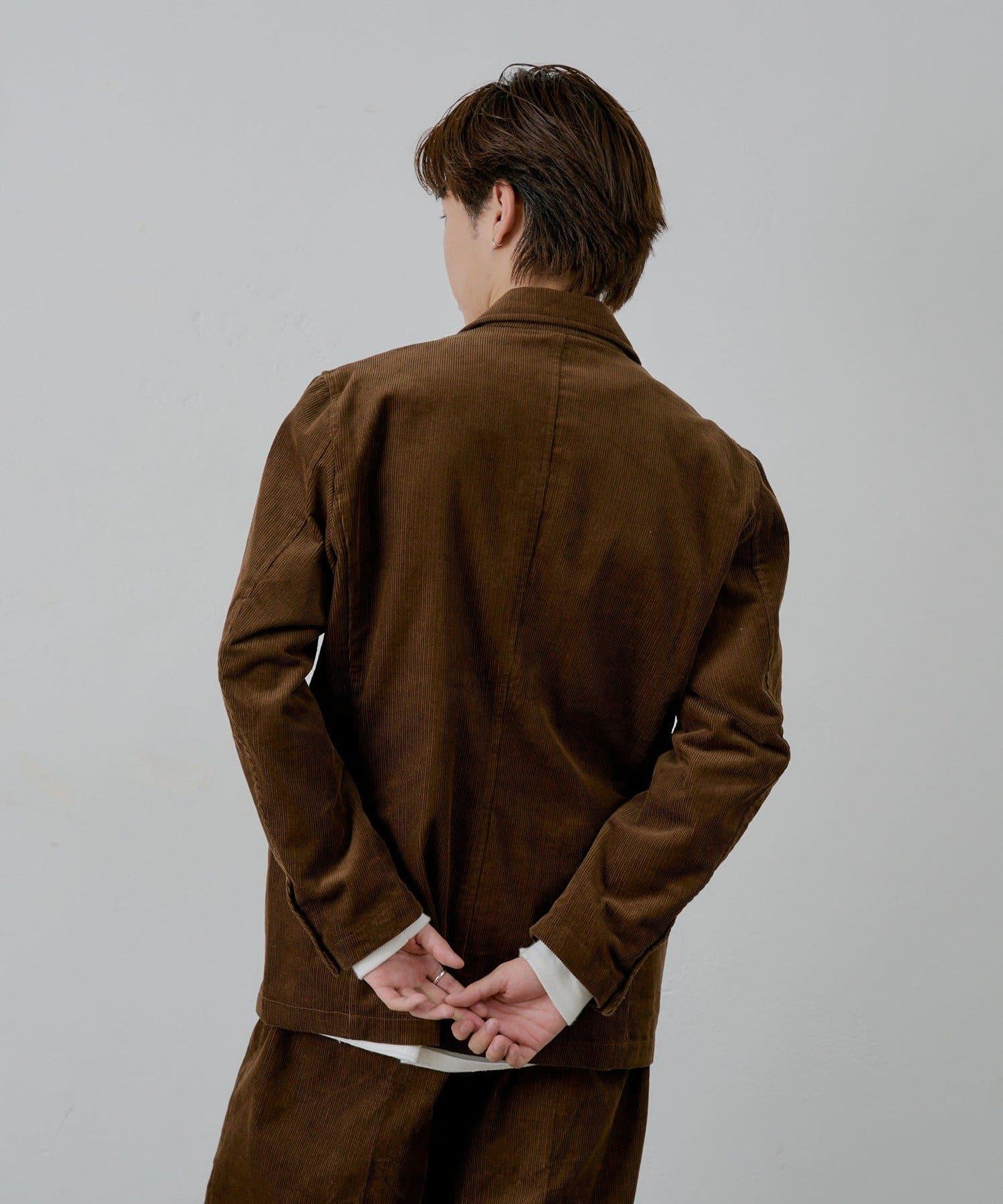 【WHIMSIC/SETUP対応】燈芯絨2粒扣西裝外套