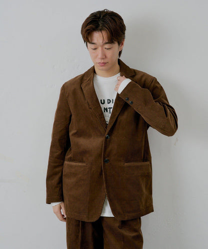 【WHIMSIC/SETUP対応】燈芯絨2粒扣西裝外套