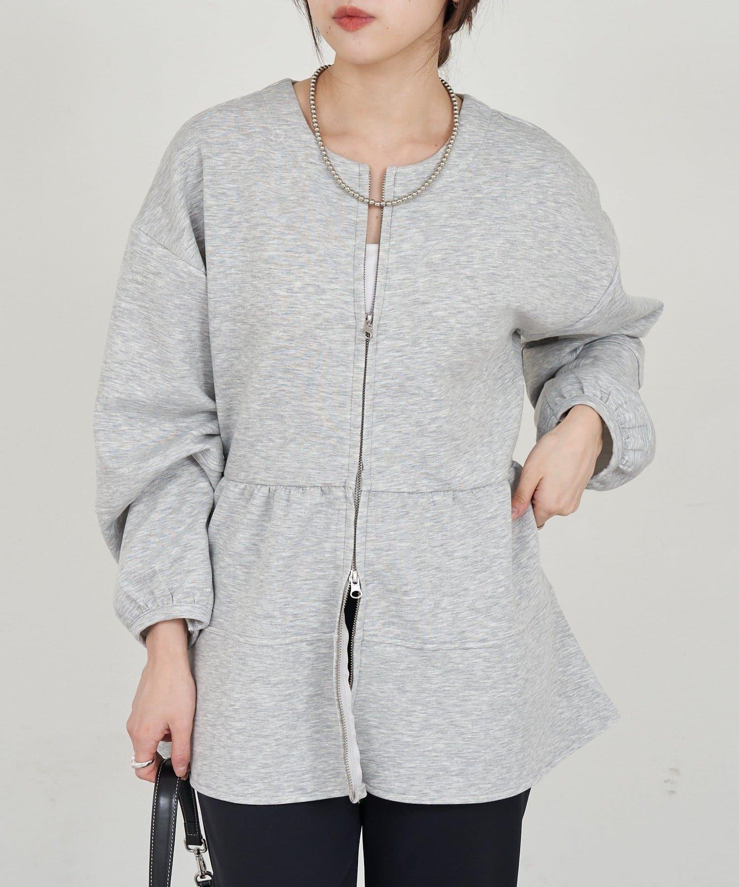 【26SS】針織荷葉邊上衣