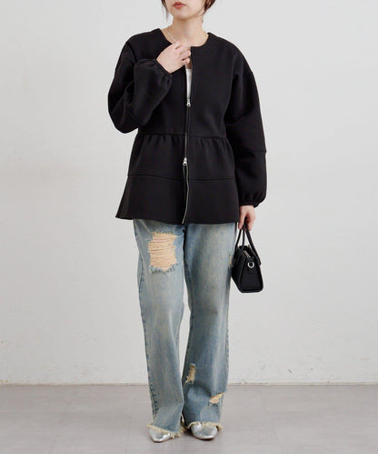 【26SS】針織荷葉邊上衣