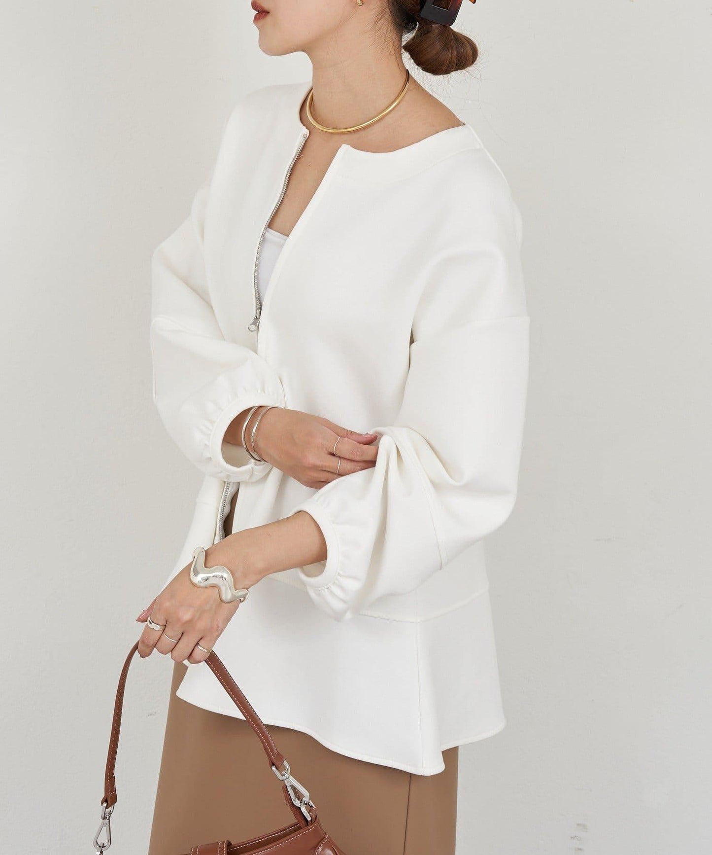 【26SS】針織荷葉邊上衣