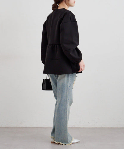 【26SS】針織荷葉邊上衣