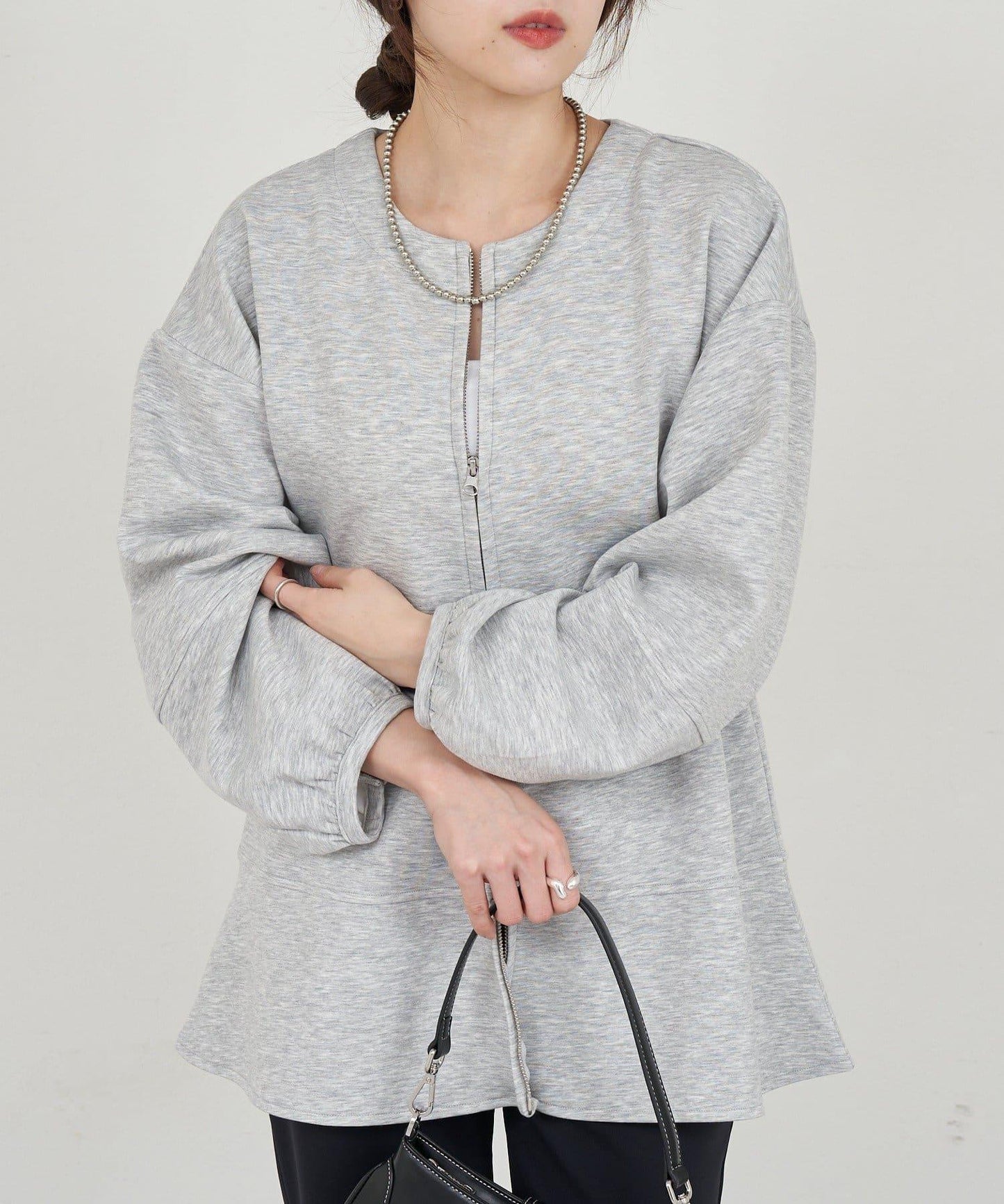 【26SS】針織荷葉邊上衣