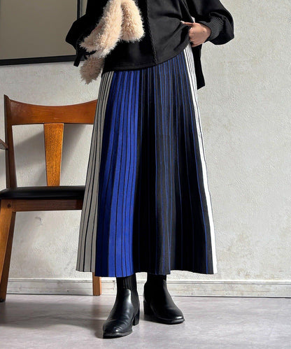 條紋針織半身裙