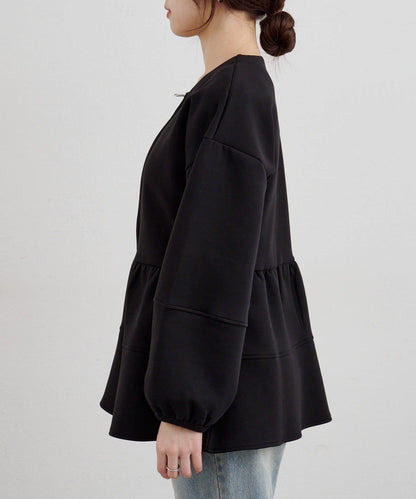 【26SS】針織荷葉邊上衣