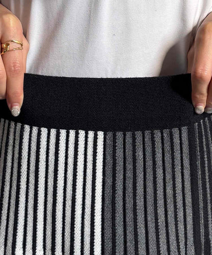 條紋針織半身裙