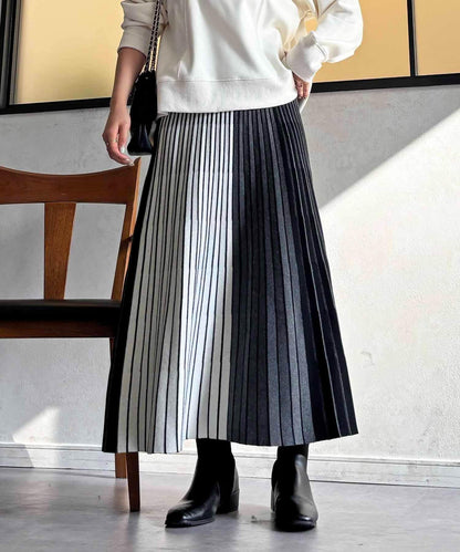 條紋針織半身裙